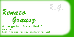 renato grausz business card